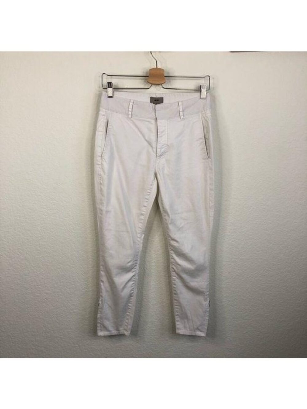 Helmut Helmut Lang Ankle Zip Drop Waist Jeans Flax